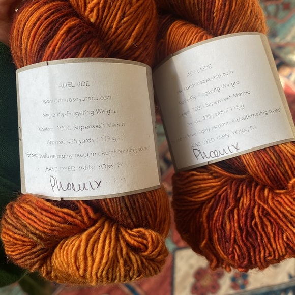 Primrose Yarn Adelaide 2 skeins - Picture 2 of 3